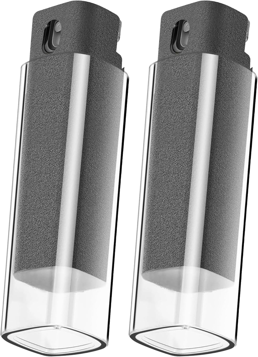 Scooch® Screen Cleaner Spray, for Phone, Car, Tablet, and Monitor, Includes Reusable Screen Cleaner Bottle, Microfiber Cloth Wrap, and Protective Case, Portable, Anti-Fingerprint - 2 Pack