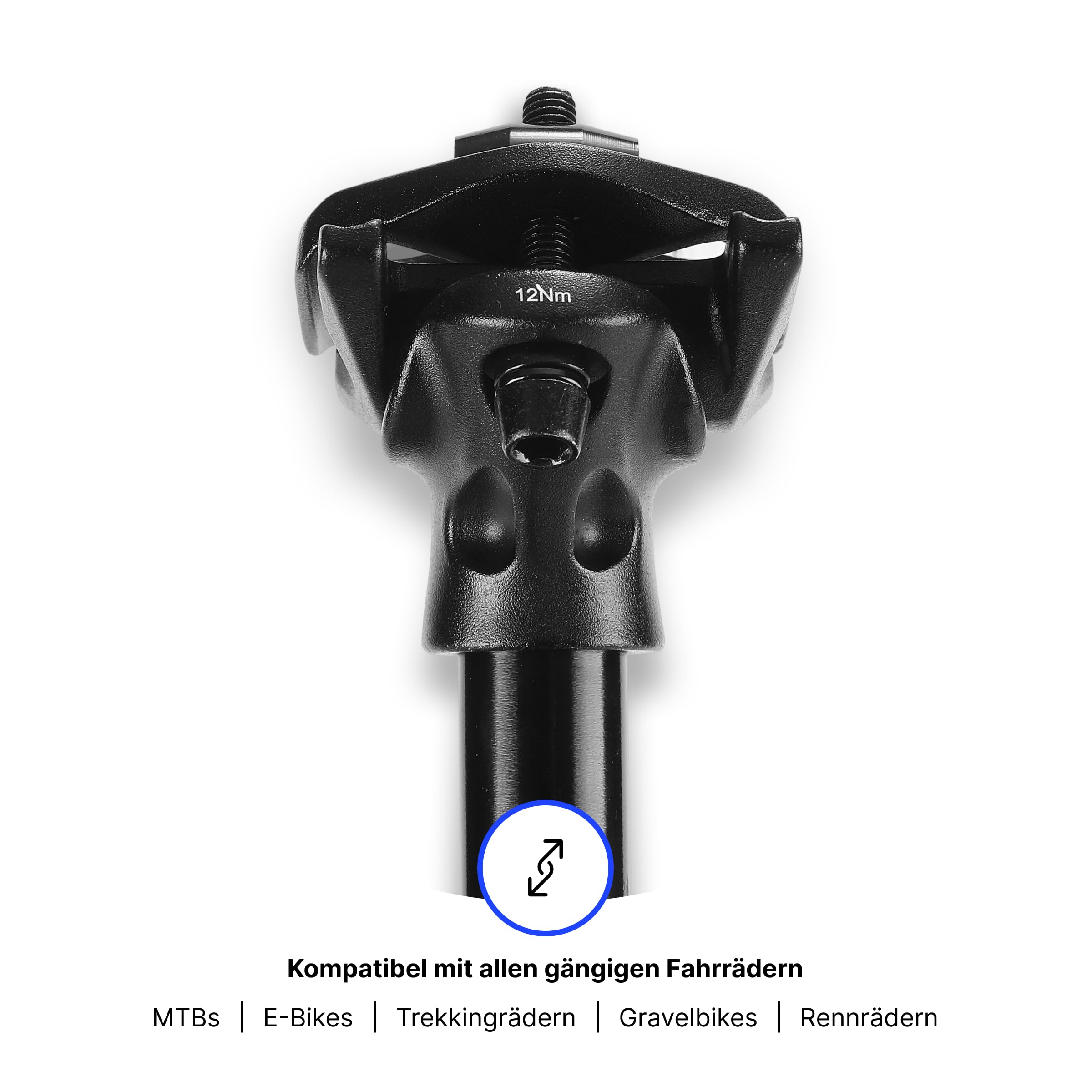 Alpensattel Amortyzowana sztyca podsiodłowa, aluminium 6061, 350 mm, średnica 27,2 mm, ugięcie sprężyny 45 mm, 500 g, do rowerów MTB, E-Bike, trekkingu, do jazdy na rowerze wyścigowym