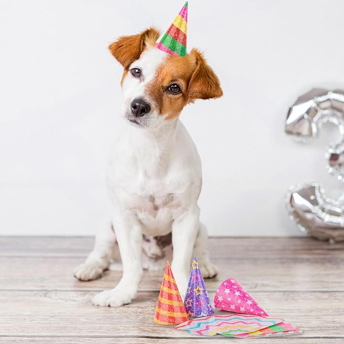 10 piezas de sombreros de fiesta mini para animales y bebés miniatura 7