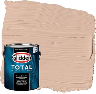 Glidden Total Interior Wall Paint & Primer All-in-One, Cinnamon Ice/Orange, Flat, 1 Gallon