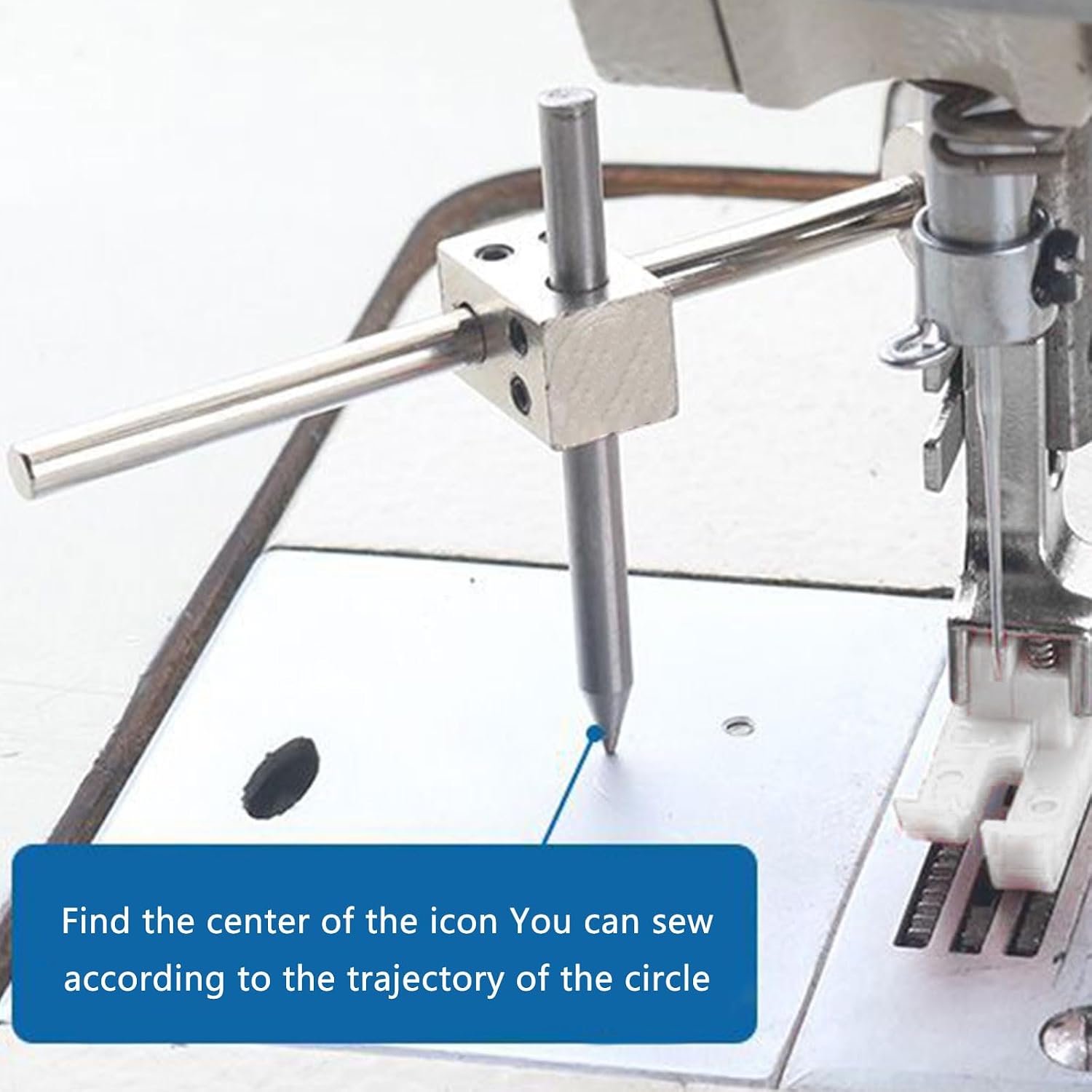Circular Sewing Attachment Tool for Stitching, Sewing Round Marker Aid Attachment for Lockstitching Sewing Machine
