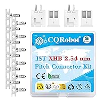 Vista 87 de CQRobot JST EL 4.5 mm de paso 2 pines conector electrónico IC macho, enchufes hembra carcasa y kit de terminales de crimpado en T macho/hembra. 50