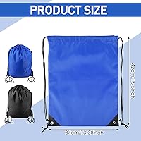 Vista 2 de Bolsas con cordón para gimnasio, NegroAzul, Moda