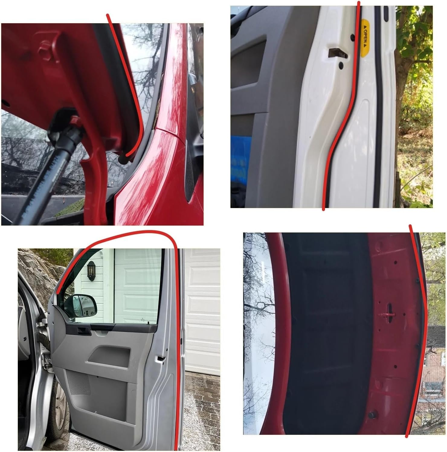 Type Rubber Door Seals Strips Sticker Adhesive Boot Trunk Pillar Seal(5 metres)