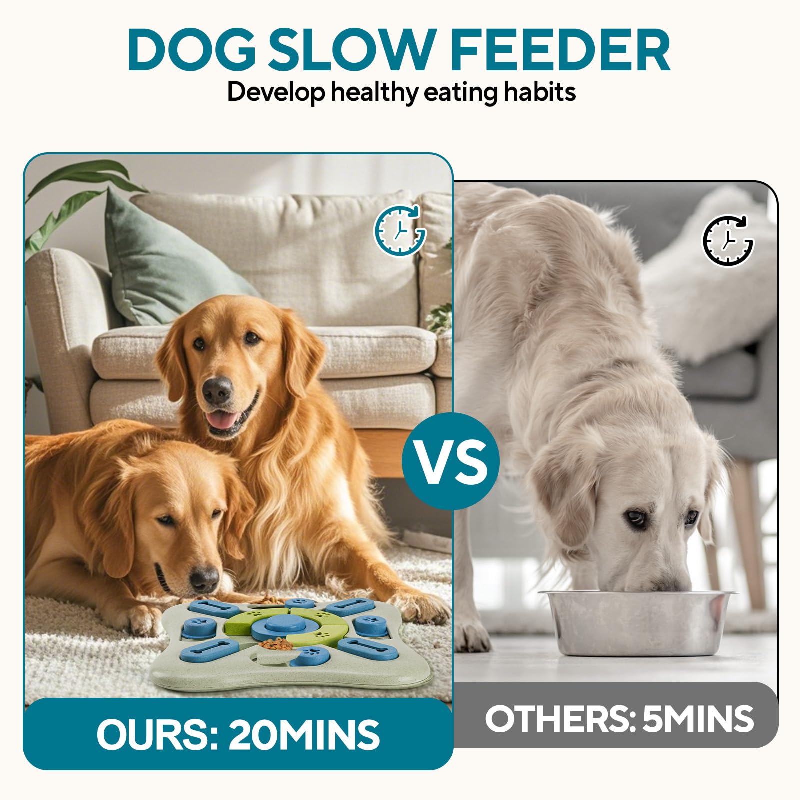 LIFLIX Interactive Dog Puzzle Toys, Treat Dispensing Slow Feeder for IQ Training & Mental Stimulating - Image 3