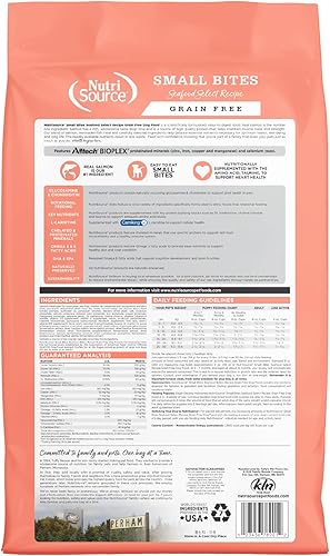 Miniatura 3 de NutriSource Seafood Select - Alimento para perros sin granos, hecho con salmón y harina de pescado Menhaden, 5 libras, comida seca para perros