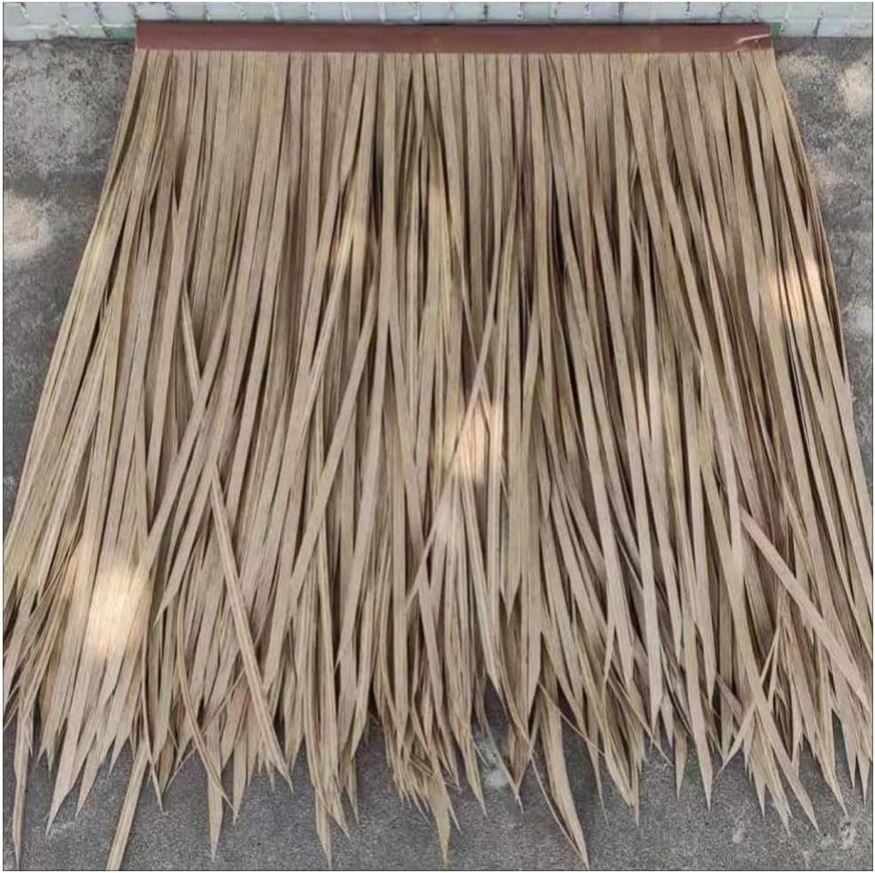 Simulation thatch Tile thatched Farmhouse Decoration Straw roof Pavilion Fake Straw Plastic Simulation thatch Durable Fake thatch for bar and Seaside (Color : Nien, Size : 25pcs)