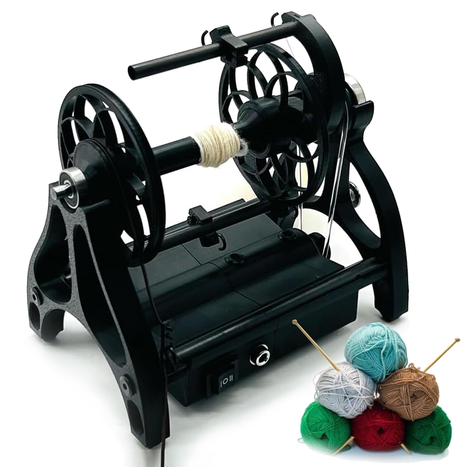Filatoio Elettrico, Filatoio Automatico da 12 V con 3 Bobine Piccole, velocità Regolabile 800 Giri/min, Design Modulare, Facile da Smontare, capacità di 4 Once per Lo Stoppino di Miscelazione della