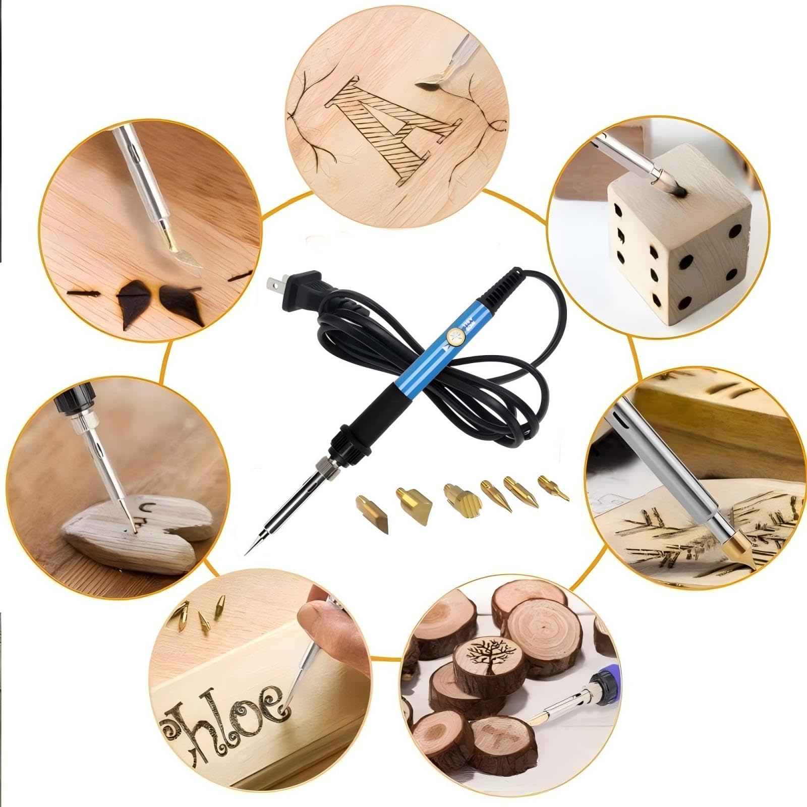 Regalos para papá, kit de quema de madera, grabador de manualidades, herramientas de temperatura ajustable, regalo para hombres, Navidad, cumpleaños, día del padre