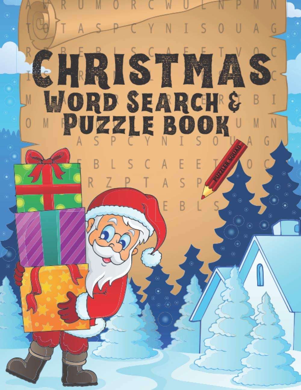 Christmas Wordsearch and Puzzle Book: Christmas Themed Word Search, Matches, Scrambles and Cryptograms PLUS Sudoku, Number Search and Mazes In Large Print