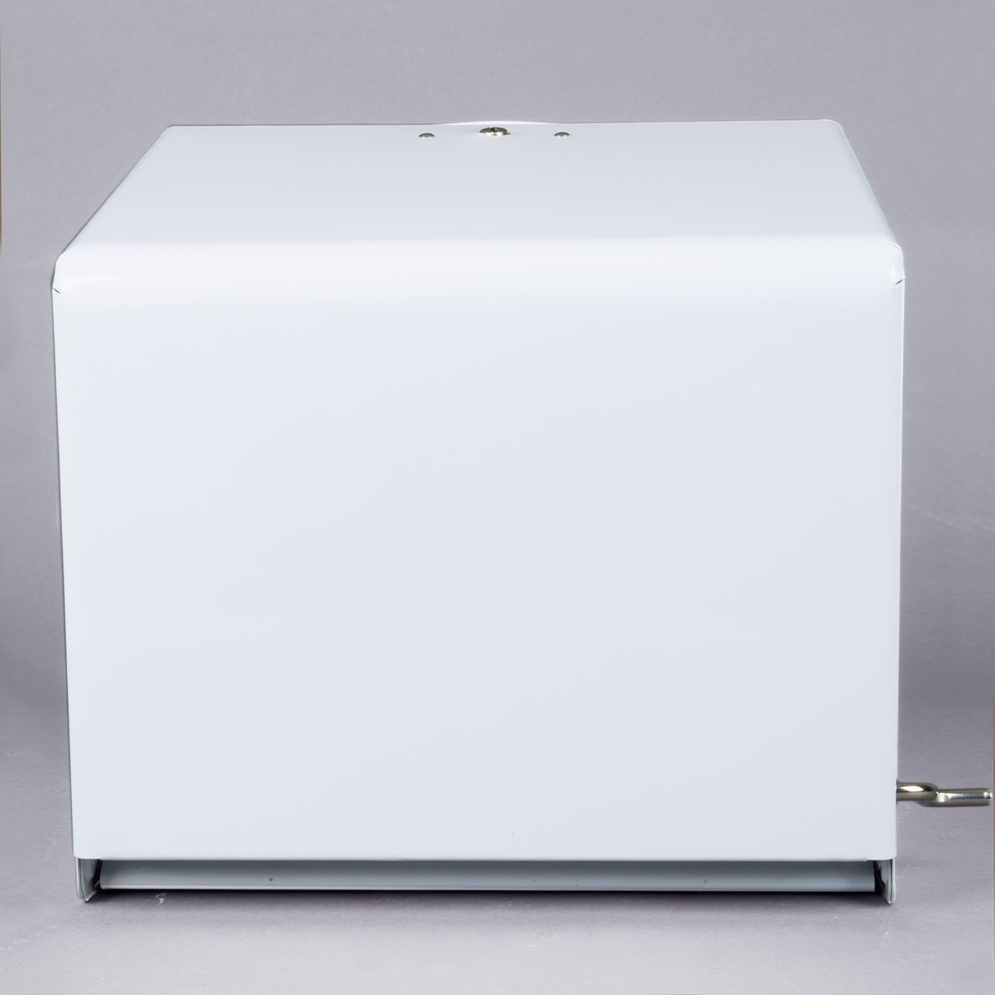 TableTop King T800WH Metal Crank Roll Towel Dispenser