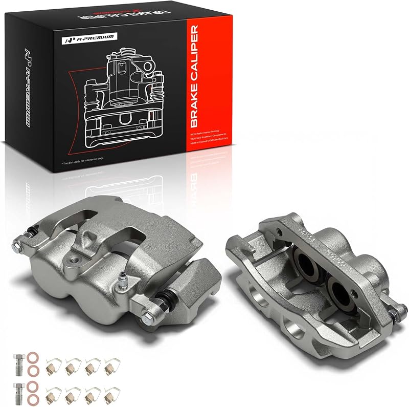 Front Left and Right Side Disc Brake Caliper with Bracket | Compatible with Dodge Durango 2007-2009, Ram 1500 2009-2010, Dakota 09-10 & Chrysler Aspen & Ram 1500, 1500 Classic, Dakota