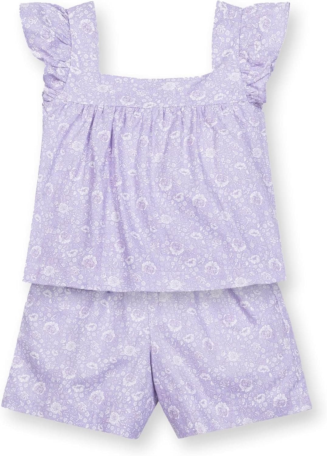 Button Front Romper with Ruffle Collar by Hope & Henry Girl