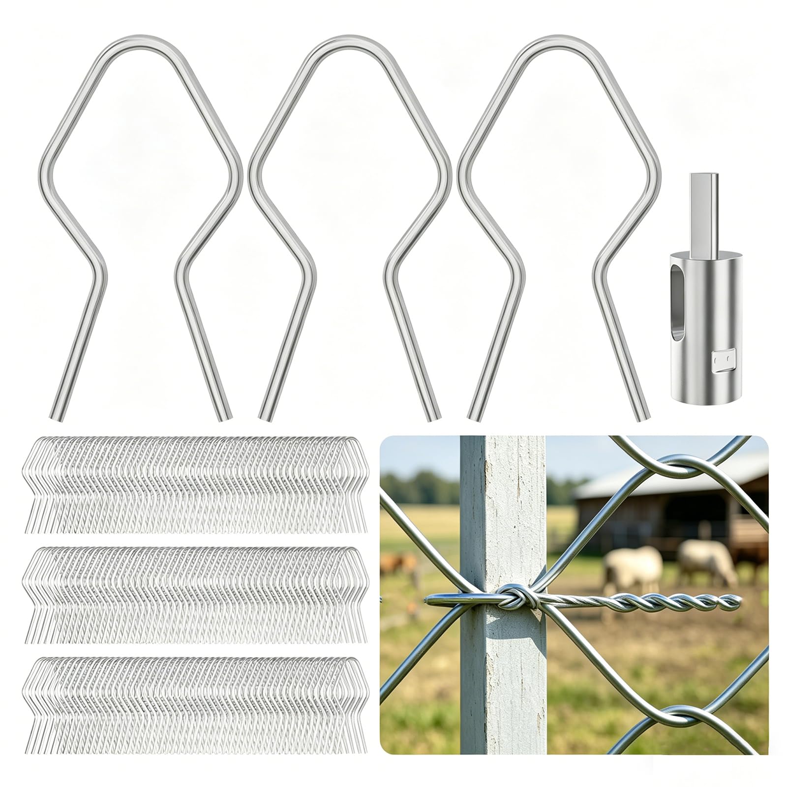 T Post Clips - 100 Pack Galvanized Steel -8 T Post Clips - 100 Pack Galvanized Steel -8
