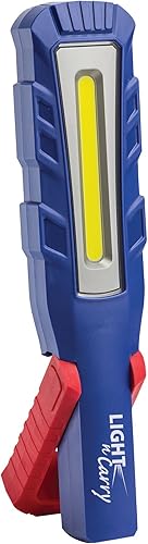 Clore Automotive Light-N-Carry LNC1841 - Luz de trabajo recargable de grado industrial con base magnética, ganchos colgantes y salida de carga USB,