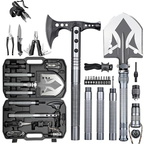 ZENHOSIT Multifunctional Folding Tactical Shovel Hatchet product photo (Survival Tools) — ScooterReviewPro review