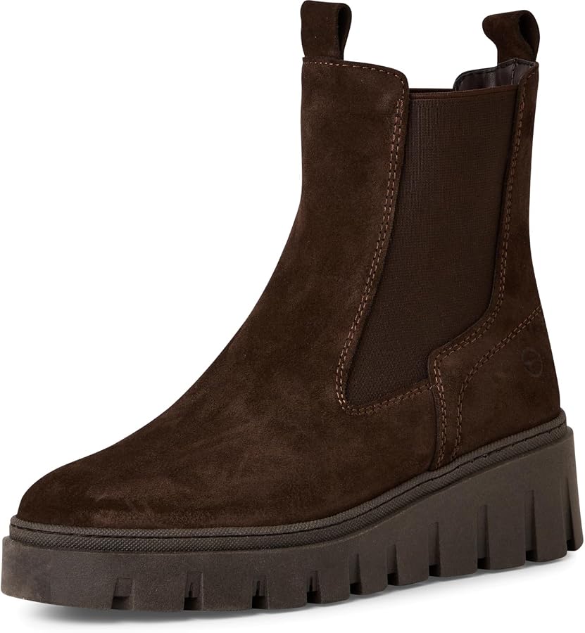 Tamaris Stivaletti Chelsea Da Donna - Modello Core Basic, Pelle, Tacco 3.5 Cm, Soletta Rimovibile - Comfort E Stile Per Ogni Giorno