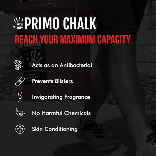 Miniatura 4 de Primo Chalk Resealable Bucket Loose Chalk for Weightlifting, Rock Climbing, & Gymnastics, Made in The USA, Chalk Ball Refill for Superior Grip