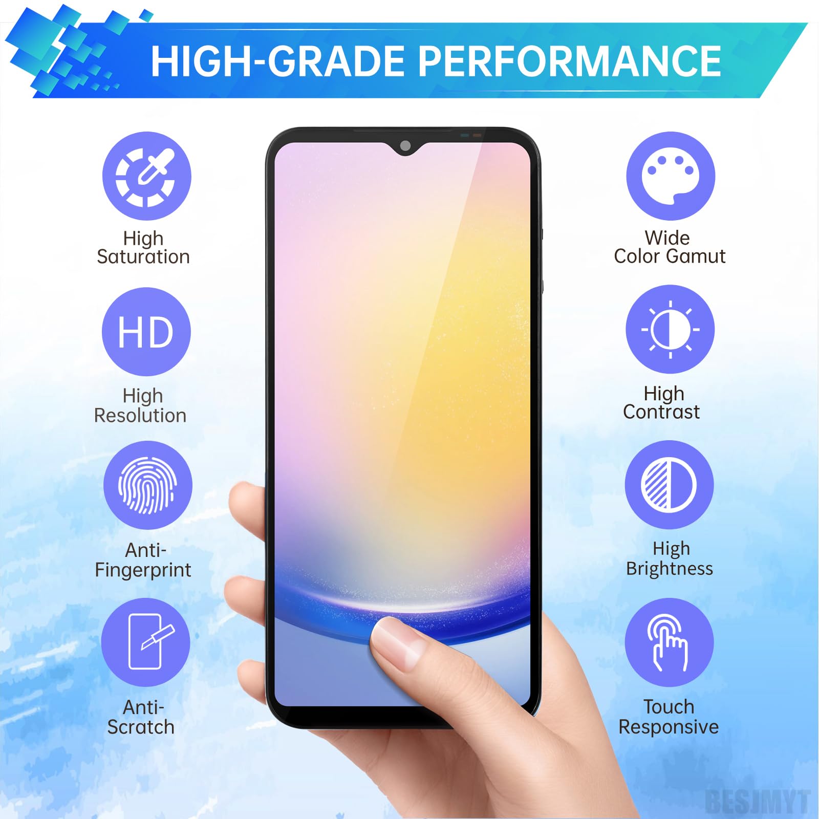 Amazon.co.jp: BESJMYT Samsung Galaxy A25 AMOLEDスクリーン交換用