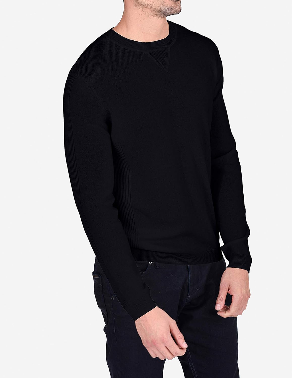 State Cashmere Essential Crewneck Sweater 100% Pure Cashmere Pullover Knitted Base Layer for Men - Image 3