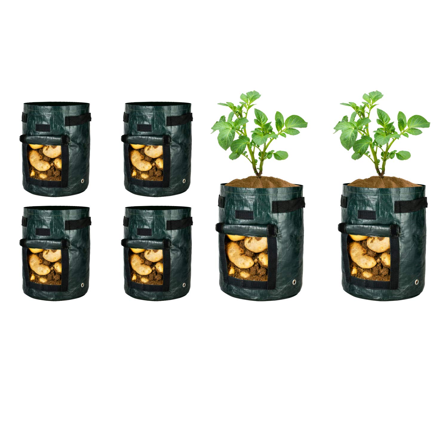 iPower Potato Grow Bags Pots with Handle