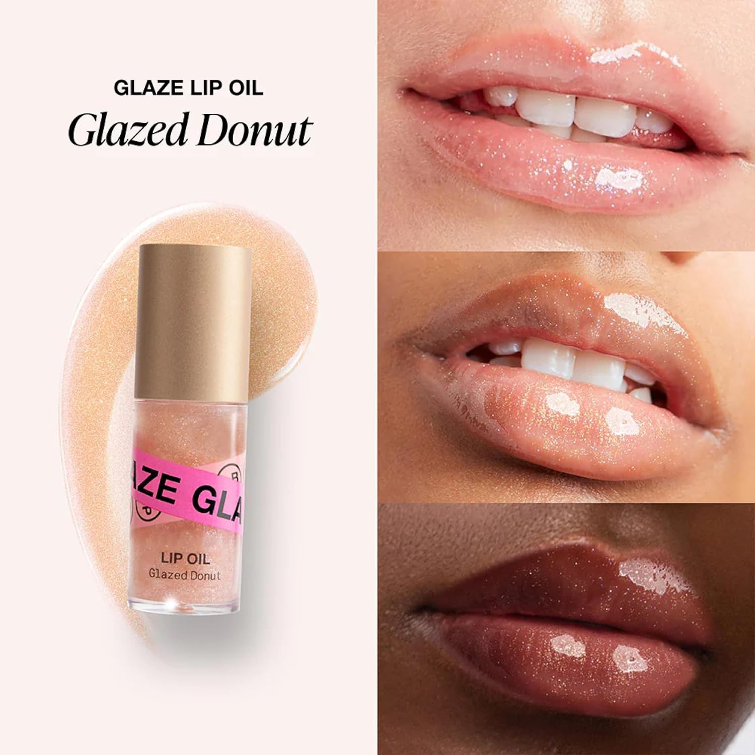 Innbeauty Project Glaze Lip Oil Extra Glaze, Hydrating Vegan Lip Oil Gloss Hybrid, 0.2 OZ