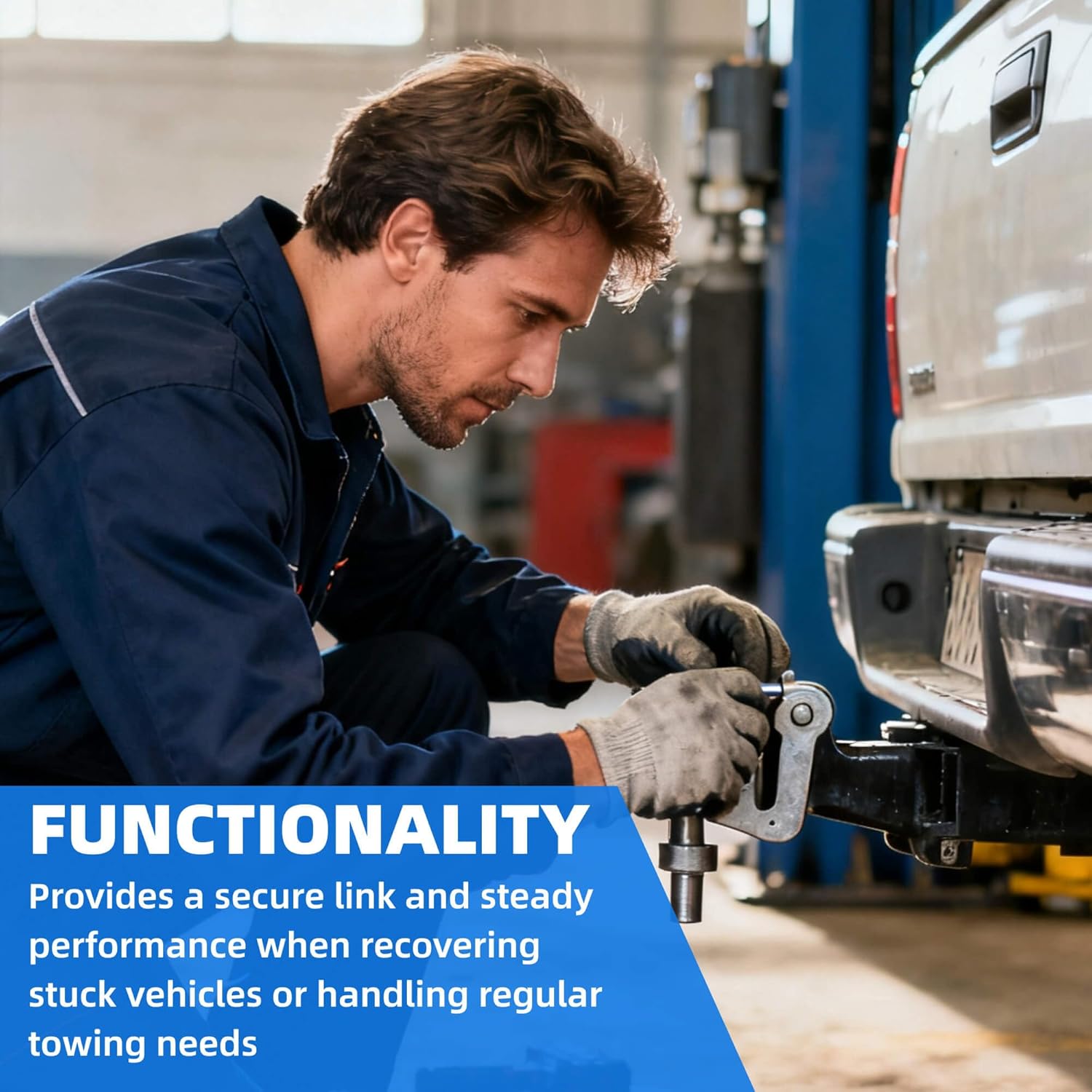 Front Tow Hooks Compatible with Toyota Tacoma 2024-2026, 4Runner 2025-2026, Land Cruiser 250 2024-2025, Heavy-Duty Red Recovery Hooks 2PCS, Direct Bolt-On Installation, Truck Accessories