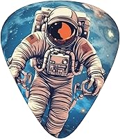 Vista 9 de Astronauta Planet Print Guitar Picks 12 Pack Thin Medium Heavy Guitar Pick For Men Women Personalized Guitar Plectrum Guitar Accessorie For Acoustic