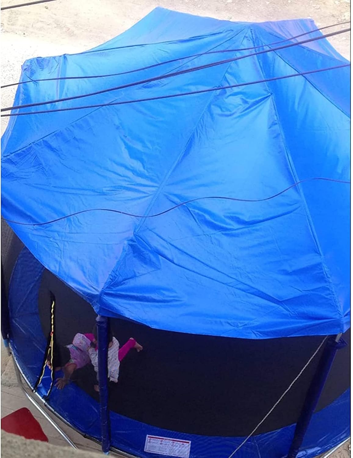 Swing Penguin Outdoor Trampoline Canopy Fitness Backyard Trampoline Tent Sunshade Without Frame for Sunshine and Rain Snow, Cover Canopy Only Without Frame (Size : 8ft 3 Legs 6poles) : Sports & Outdoors