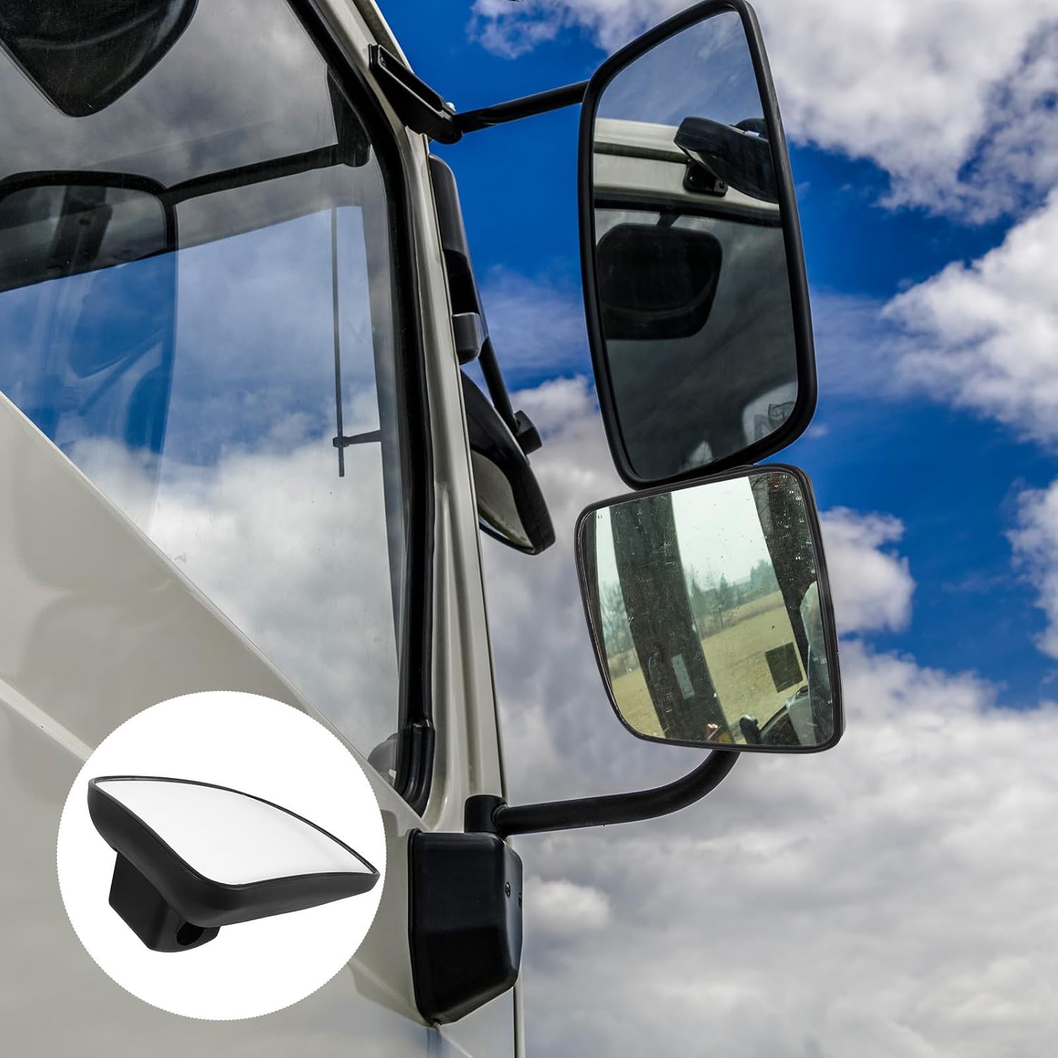 Truck Towing Mirrors for Tractor Side View, Black
