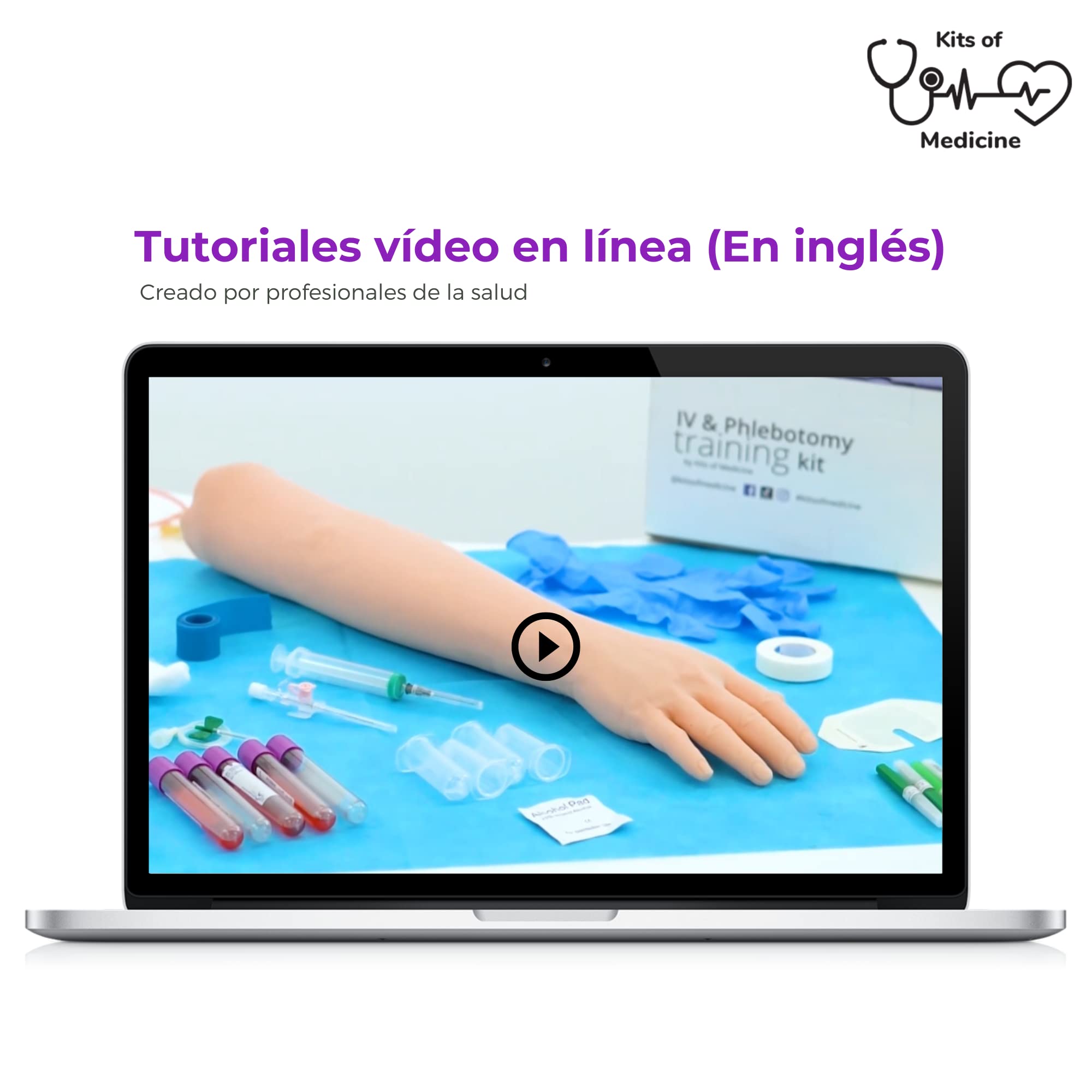 Kit de Flebotomía | IV (intravenoso), Venopunción, Práctica de Flebotomía | Regalo Perfecto de para Estudiantes de Medicina y Enfermería | Equipo Completo de Flebotomía con Suministros | USO EDUCATIVO