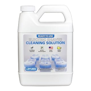 Clark Shaving Co. 32oz Shaver Cleaning Solution & Easy Refill. Compatible with Braun Clean & Renew - Amazon product rated Grade A
