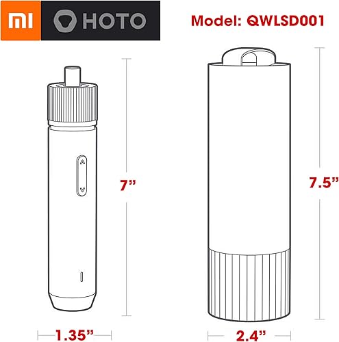 Miniatura 5 de Xiaomi MI HOTO - Destornillador eléctrico inalámbrico, luz de sombra LED, velocidad variable, iones de litio recargable por USB de 1500 mAh, 12