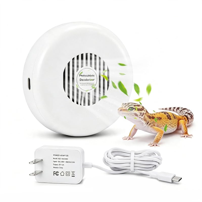 Eliminador de Odores Fotocatalítico para Terrário BBQOVS B7-PD, Sem Ozônio, Branco