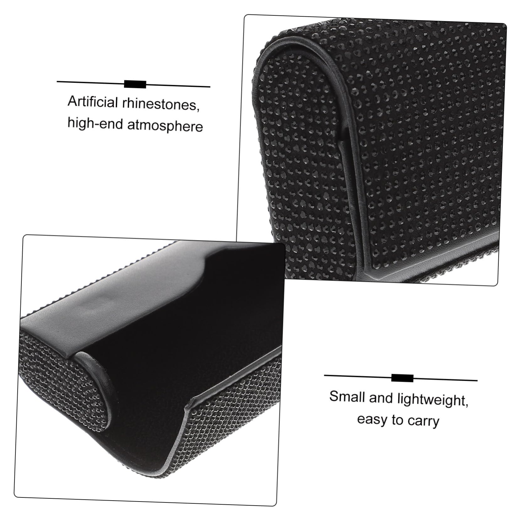 GLEAVI 3piezas Soporte De Gafas Brillantes para Coche Organizador De Almacenamiento para Gafas y Tarjetas Accesorio De Moda para Interior De Vehículos para Mujeres y