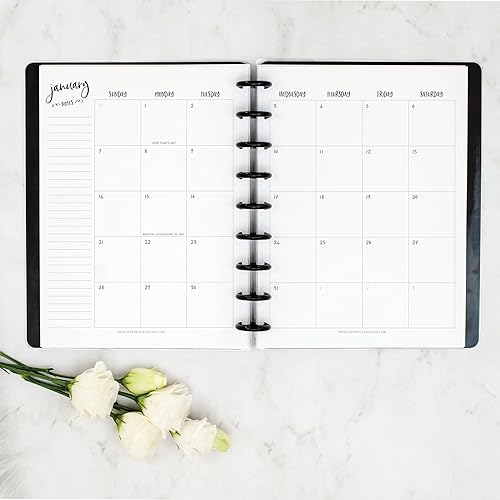 Vista 24 de BetterNote 2026 VERTICAL Calendar Refill for Disc Notebooks, Fits Levenger Circa, Happy Planner, Staples Arc, TUL, InkWell Press, MAMBI, NOTIQ