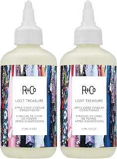 R+Co Lost Treasure Apple Cider Vinegar Cleansing Rinse | Dramatic Shine + Softens Hair + Preserves Color | Vegan + Cruelty-Free | 6 Oz