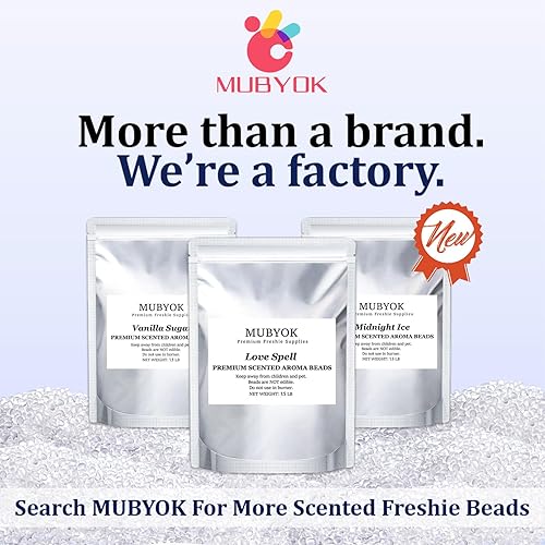 Miniatura 2 de MUBYOK Cuentas de aroma sin perfume de alta calidad de 18 libras para bricolaje de autos Freshies Eva Beads suministros a granel