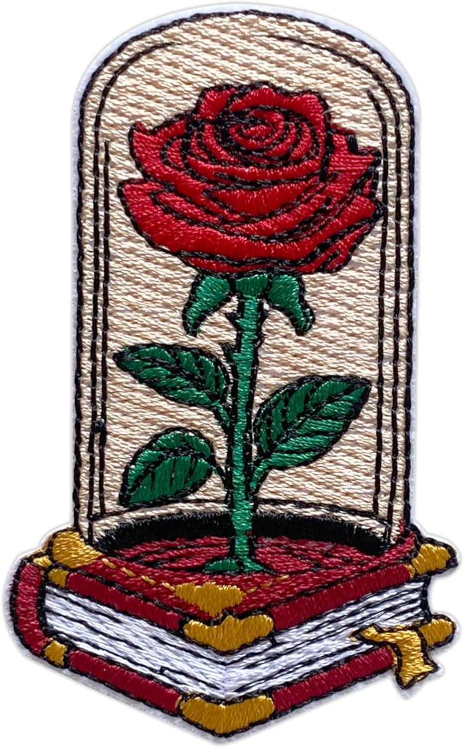 Amazon.com: LEMEPINZ Romance Rose Flower Patch, Size 3 Inches Iron On ...