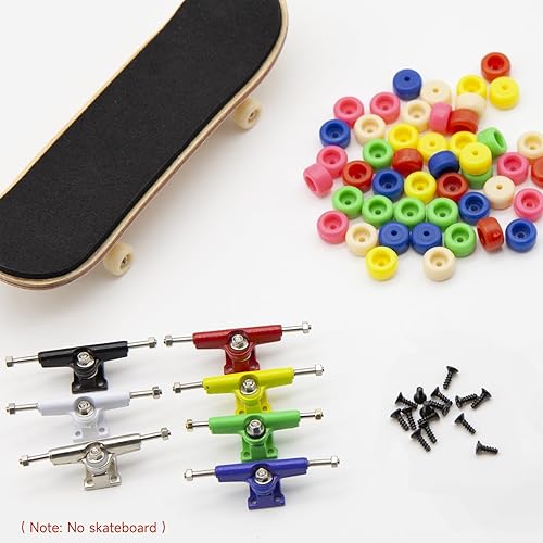 Miniatura 5 de SIXPOINTS El kit de reparación de diapasón incluye 14 camiones de 1.181 in de ancho con tuercas+48 ruedas multicolor+56 tornillos + 2 herramientas