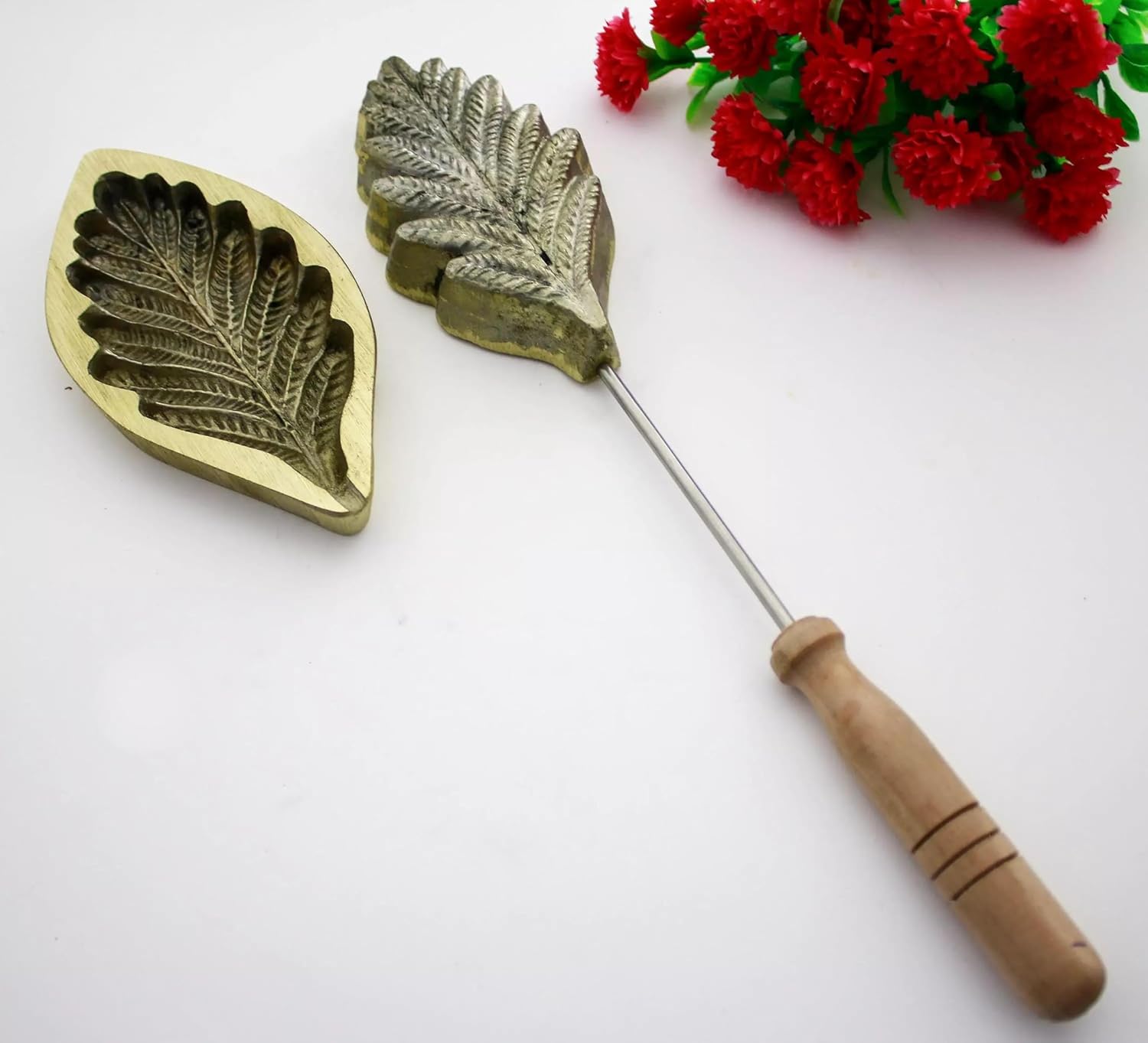 Flower Making Iron Mold – Millinery Craft Tool for DIY Fabric & Paper Flowers, 12cm x 6cm