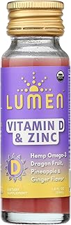 LUMEN Organic Vitamin D & Zinc Omega 3 Shot, 1.8 FZ