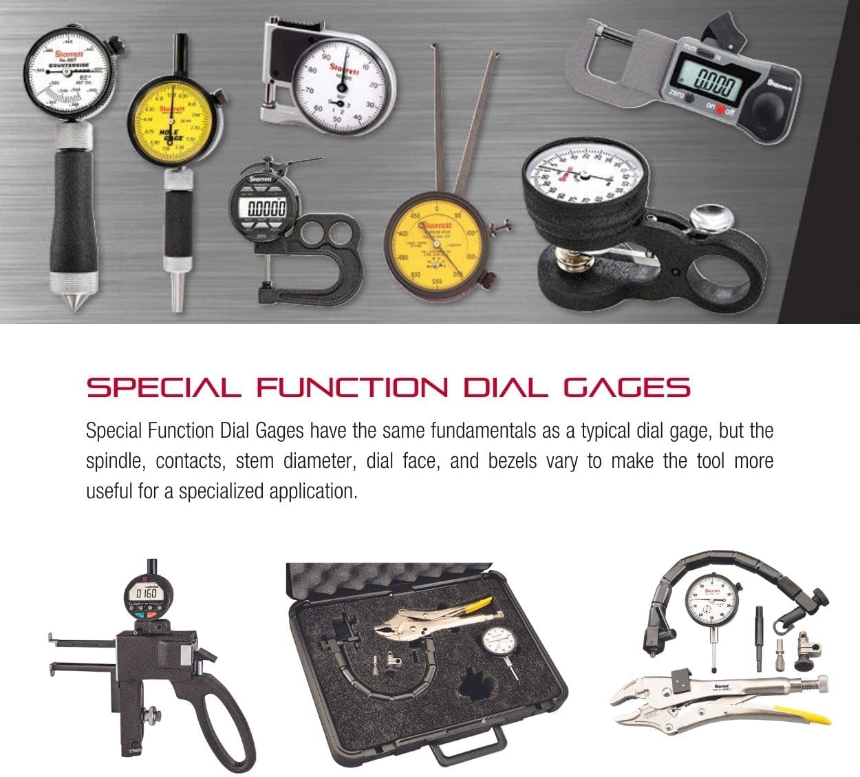 Starrett Shaft Alignment Clamp Set - Includes 2 Chain Clamps, 2 Indicator, 2 Snugs, 2 Extension Plates, 3 Posts and a Case - 3/8" Diameter, 5", 7-7/16", and 9" Posts - S668DZ
