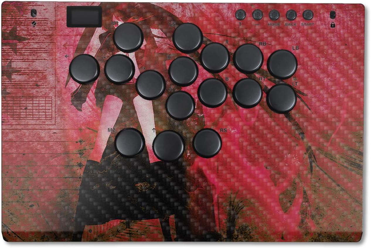 Carbon Fiber Controller Skin Compatible with Haute42 M Ultra - Anime - Premium 3M Vinyl Protective Wrap Decal Cover - Easy to Apply | Crafted in The USA by MightySkins