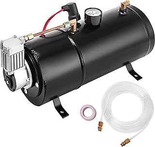 VEVOR Air Horn Compressor Tank Pump 3 Liters Tank Air Compressorfor 120PSI 12V Portable Air Compressor Pump For Truck Pickup On Board