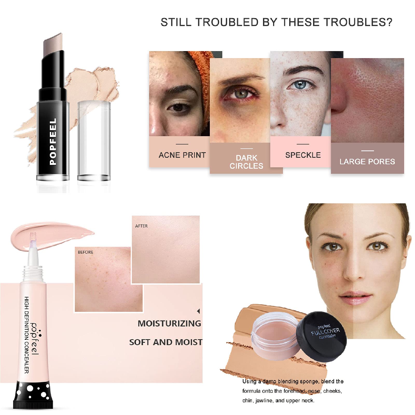 Kit per Trucco Completo, 37 Pezzi Cosmetico Valigetta per Principianti con Ombretti Correttore Rossetto Lucidalabbra Fard ecc - Sorpresa Regalo Trousse di Trucchi, per l'uso quotidiano e viaggio#3