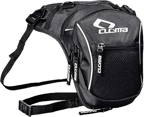 Bolsa táctica militar de la pierna del bolso impermeable del muslo del paquete de la cadera bolsillos múltiples, #605-Negro, Bolso Oxford Drop Leg