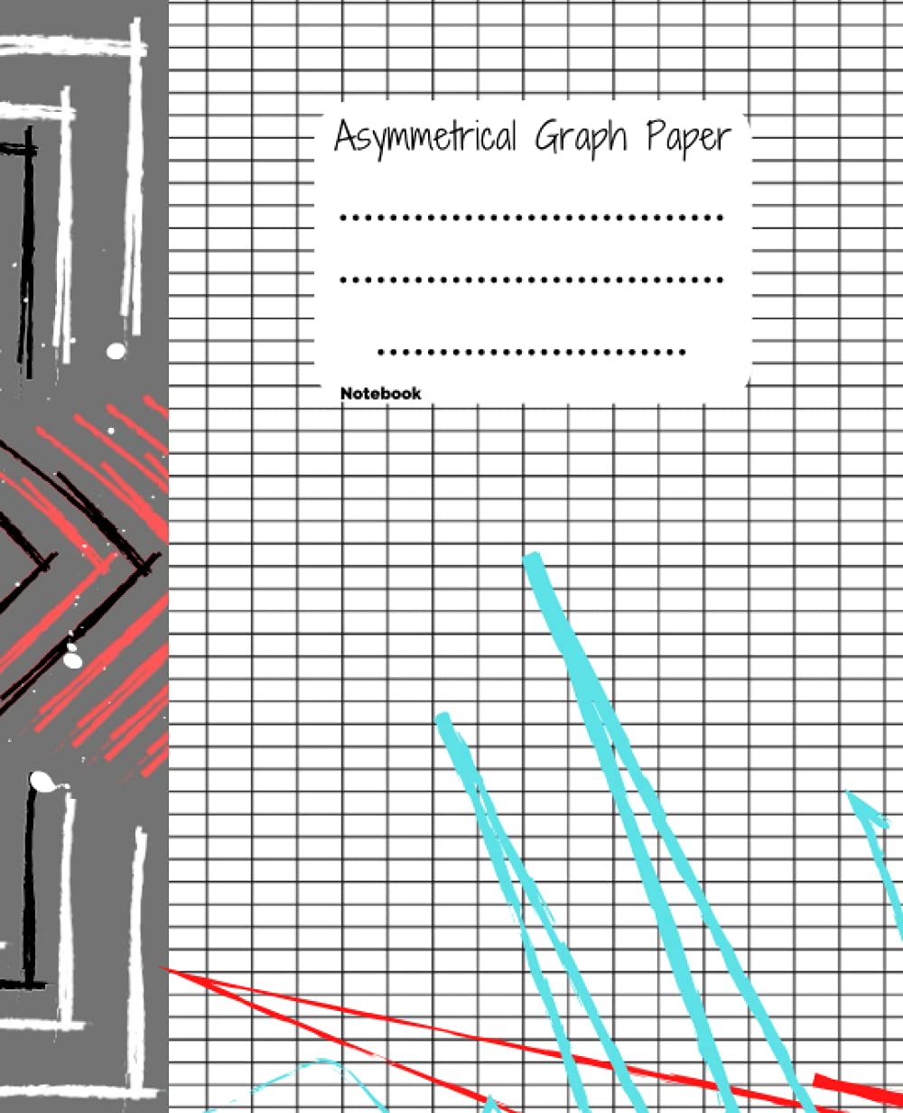Asymmetrical Graph Paper Notebook: Asymmetrical Graph Paper Notebook, 120 Pages, Size 7.5 x 9.25 inches. Notebook for Design and Art Students.
