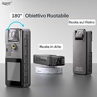 Hoestr 64GB Mini Testkamera 1296P HD IR Éjjellátó 180° Forgó Lencse 3