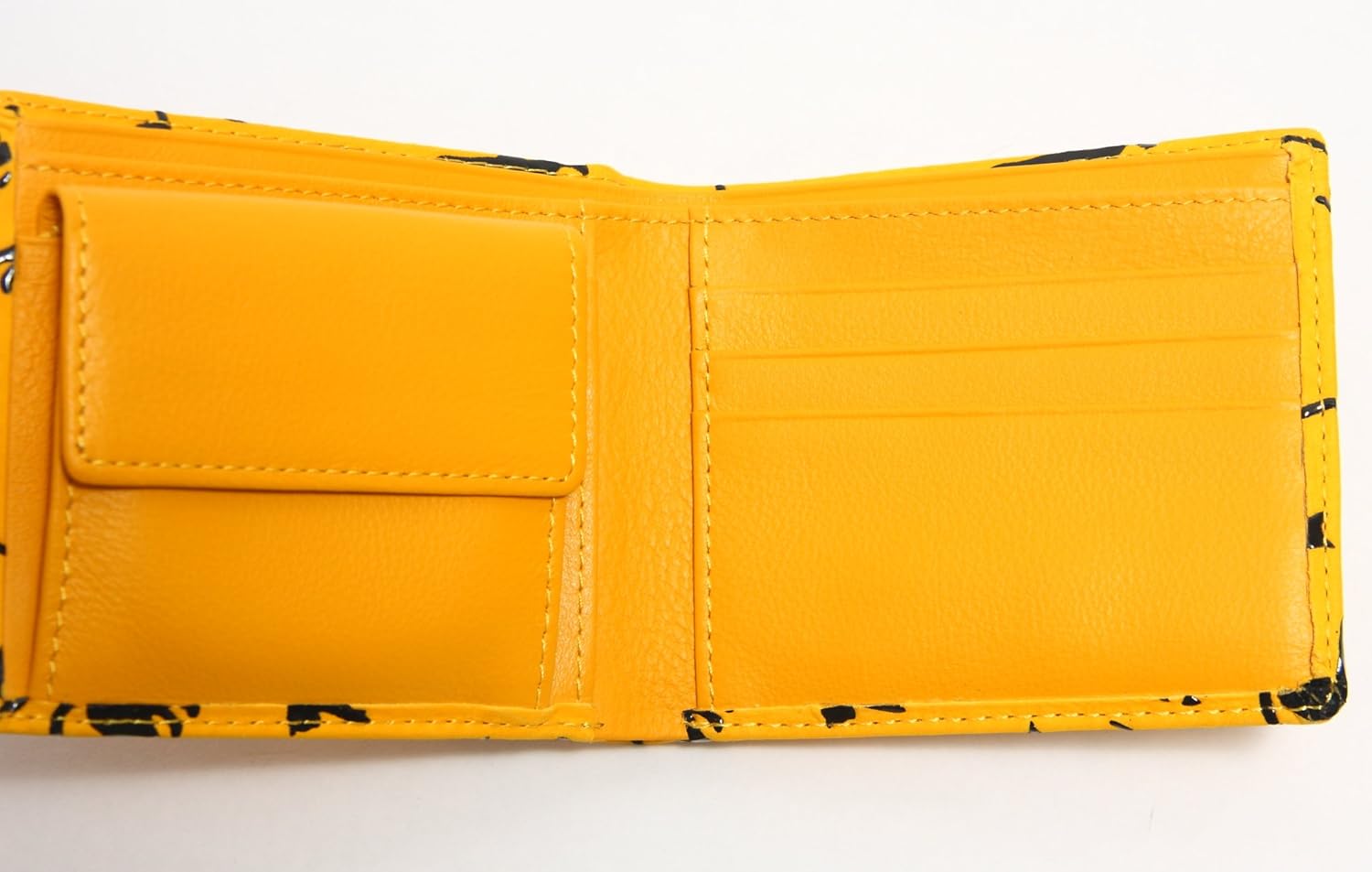 株式会社ハセガワ 鹿革 印伝 二つ折り 財布 札束入れ 小銭入れ 男女兼用 (猫 白)